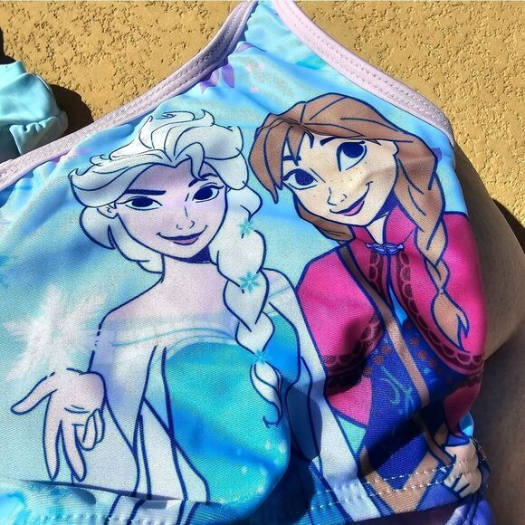 Disney's Frozen one-piece cutout tie back swimsuit - Picture 9 of 16